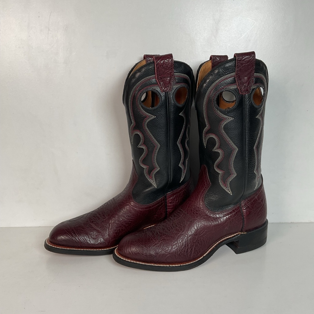 Boulet Rodeo Collection Roper Boots | Rancher | Cranberry Red | 7.5 C